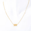 Titanium Steel Light Luxury Letters Numbers Text Electroplated Pendant Necklace For Women