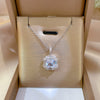 Titanium Steel Light Luxury Microinlaid Real Gold Zircon Full Diamond Arch Chain Necklace With Geometric And Cartoon Design