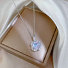Titanium Steel Light Luxury Microinlaid Real Gold Zircon Full Diamond Arch Chain Necklace With Geometric And Cartoon Design