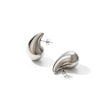 Titanium Steel Light Luxury Water Drops Earrings With Electroplating For Women