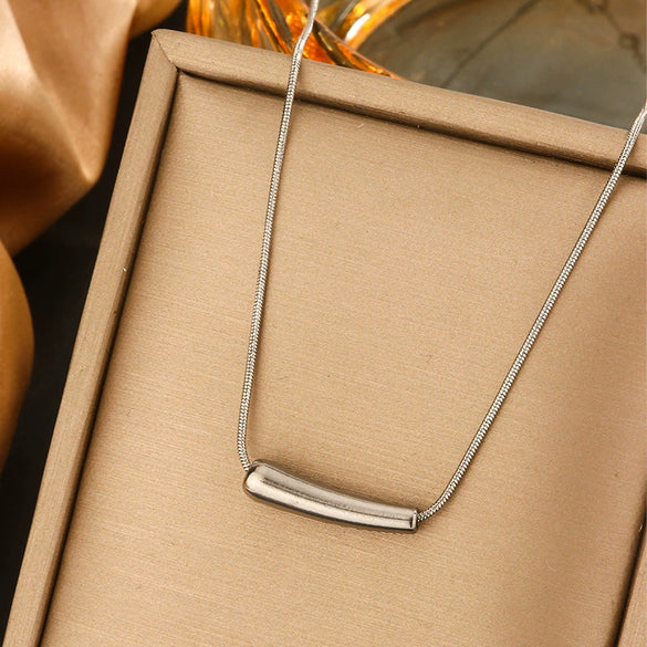 Titanium Steel Light Luxury Women's Necklace With Electroplating Design Constellation Heart Fruit And Various Shapes Pendant And Conventional Chain