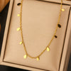 Titanium Steel Light Luxury Women's Necklace With Electroplating Design Constellation Heart Fruit And Various Shapes Pendant And Conventional Chain