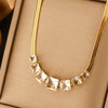 Titanium Steel Light Luxury Women's Necklace With Electroplating Design Constellation Heart Fruit And Various Shapes Pendant And Conventional Chain