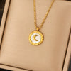 Titanium Steel Light Luxury Women's Necklace With Electroplating Design Constellation Heart Fruit And Various Shapes Pendant And Conventional Chain