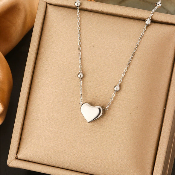 Titanium Steel Light Luxury Women's Necklace With Electroplating Design Constellation Heart Fruit And Various Shapes Pendant And Conventional Chain