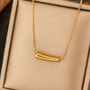 Titanium Steel Light Luxury Women's Necklace With Electroplating Design Constellation Heart Fruit And Various Shapes Pendant And Conventional Chain