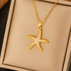 Titanium Steel Light Luxury Women's Necklace With Electroplating Design Constellation Heart Fruit And Various Shapes Pendant And Conventional Chain