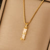 Titanium Steel Light Luxury Women's Necklace With Electroplating Design Constellation Heart Fruit And Various Shapes Pendant And Conventional Chain
