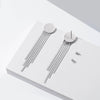 Titanium Steel Long Tassel Earrings For Women Light Luxury Style