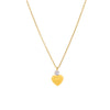 Titanium Steel Love Flat Necklace And Earrings Set With Geometric Water Drops Bell Pattern Electroplated Box Chain Style For Women And Unisex