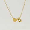 316L Stainless Steel Love Letter Necklace With English Letter Pendant And Cross Chain