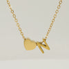316L Stainless Steel Love Letter Necklace With English Letter Pendant And Cross Chain
