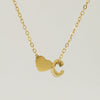 316L Stainless Steel Love Letter Necklace With English Letter Pendant And Cross Chain