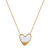 Titanium Steel Love Shell Geometric Cartoon Style Electroplated Necklace Unisex