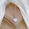 Titanium Steel Love Shell Geometric Cartoon Style Electroplated Unisex Necklace