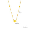 Titanium Steel Love Water Drops Bells Fashion Jewelry Set For Women Necklace And Bracelet Electroplated