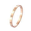 Titanium Steel Lovers Bracelet With Star Diamond Geometric Personality Design