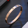 Titanium Steel Lovers Bracelet With Star Diamond Geometric Personality Design