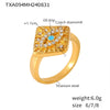 316L Stainless Steel Magic Eye Diamond Block Pendant Necklace For Women Fashion Pvd Plated