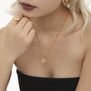 316L Stainless Steel Magic Eye Diamond Block Pendant Necklace For Women Fashion Pvd Plated