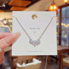 Titanium Steel Mermaid Tail Pendant Necklace For Women Fashion Inlaid Zircon Cross Chain Animals Zodiac Style