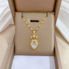 Titanium Steel Microinlaid Diamond Geometric Cartoon Style Necklace