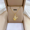 Titanium Steel Microinlaid Diamond Geometric Cartoon Style Necklace