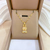 Titanium Steel Microinlaid Diamond Geometric Cartoon Style Necklace