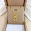 Titanium Steel Microinlaid Diamond Geometric Cartoon Style Necklace