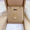 Titanium Steel Microinlaid Diamond Geometric Cartoon Style Necklace