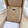 Titanium Steel Microinlaid Diamond Geometric Cartoon Style Necklace
