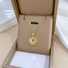 Titanium Steel Microinlaid Diamond Geometric Cartoon Style Necklace