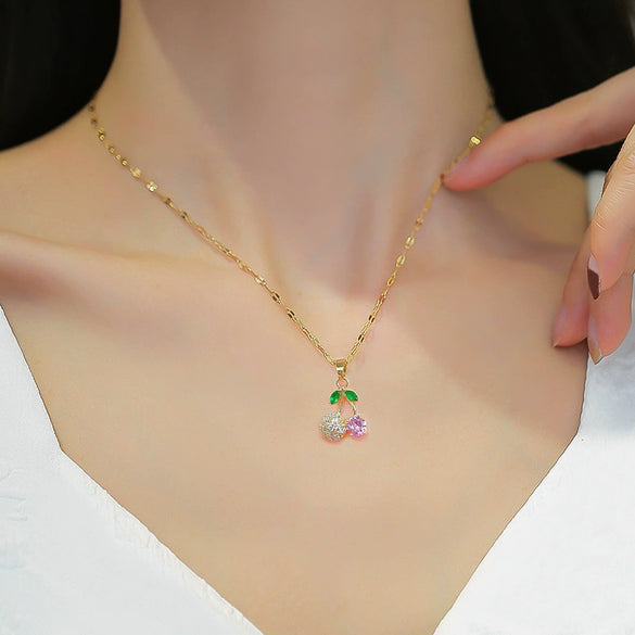 Titanium Steel Microinlaid Real Gold Jewelry With Geometric Pattern And Cartoon Style