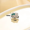 Titanium Steel Microinlaid Zircon Animal Zodiac Cat Head Ear Nail
