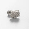 Titanium Steel Microinlaid Zircon Cat Head Women's Ear Nail