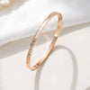 Titanium Steel Minimalist Polishing Women's Dot Diamond Bracelet