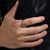 Titanium Steel Mobius Ring Ushaped Geometric Electroplated For Men And Women