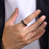 Titanium Steel Mobius Ring Ushaped Geometric Electroplated For Men And Women