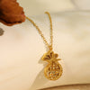 316L Stainless Steel Money Bag Pendant Necklace Electroplated Fashion Women's Light Luxury Highend Clavicle Chain