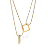 316L Stainless Steel Multi Layer Clavicle Chain Women's Fashion Cold Style Electroplated Necklace