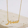 Titanium Steel Necklace Goldplated With Letters Numbers Text Pattern For Unisex Electroplated Light Luxury Style