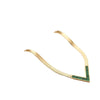 Titanium Steel Necklace Mixed Gem Inlay Geometric Style Blade Chain 18K Gold Plated For Women
