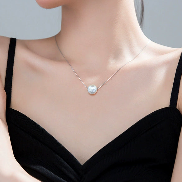 Titanium Steel Necklace With Geometric Pattern Electroplating Simple Style For Female