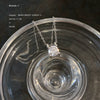 Titanium Steel Necklace With Geometric Zircon Pendant And Diamond Design For Women
