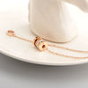 Titanium Steel Necklace With Letters Numbers Text Pattern For Female Fashion Natural Style