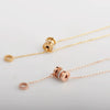 Titanium Steel Necklace With Letters Numbers Text Pattern For Female Fashion Natural Style