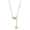 Titanium Steel Necklace With Letters Numbers Text Pattern For Female Fashion Natural Style