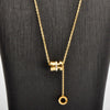 Titanium Steel Necklace With Letters Numbers Text Pattern For Female Fashion Natural Style