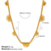 316L Stainless Steel Necklace With Radiant Semicircle Sun Pendant And Stars Sun And Moon Clouds Universe Patterns Electroplated Hiphop Style For Women