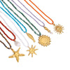 Titanium Steel Non Fading Beaded Pendant Necklace With Ball Chain For Women Electroplated
